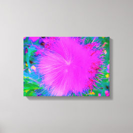 Psychedelische Natur Ultra-Violet Lila Milkweed Leinwanddruck