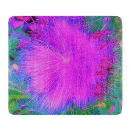 Psychedelische Natur Ultra-Violet Lila Milkweed Schneidebrett