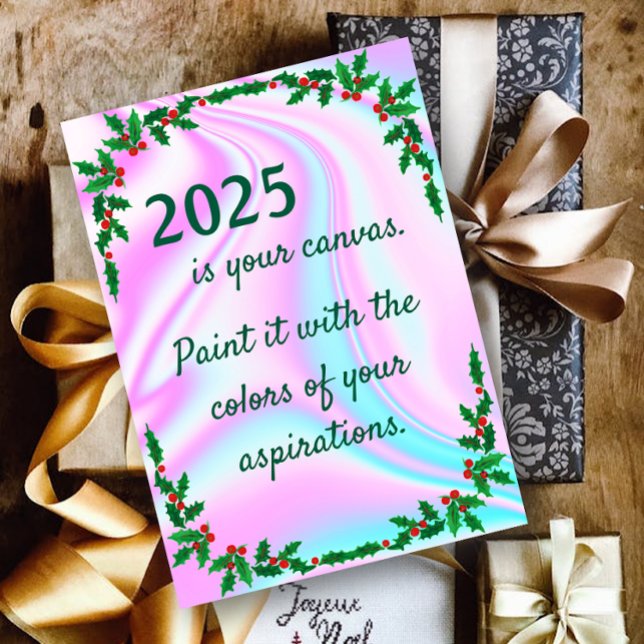 Psychedelische Neon Lights Weihnachtskarte Feiertagskarte (Von Creator hochgeladen)