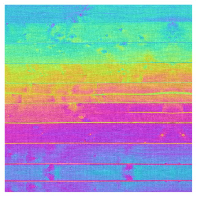 Psychedelische Neonregenbogen-Imitat Bois Stoff (Nahaufnahme)