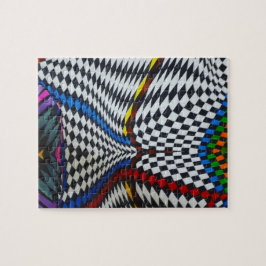 Psychedelische optische Illusion Puzzle