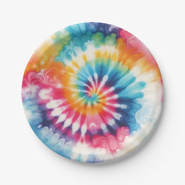 Psychedelische Pappteller (Vorderseite)