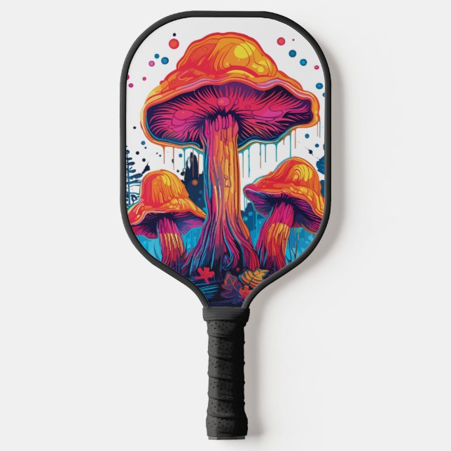 Psychedelische Pilze Pickleball Paddle (Vorderseite)