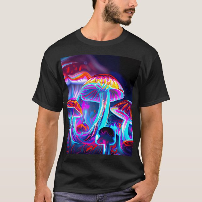 Psychedelische Pilze T-Shirt (Vorderseite)