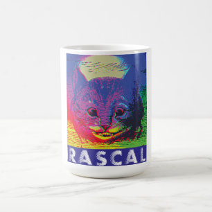 Psychedelische Pop Art Cheshire Cat Schurke Alice Kaffeetasse