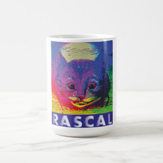 Psychedelische Pop Art Cheshire Cat Schurke Alice Kaffeetasse