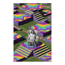 Psychedelische Posterfrau