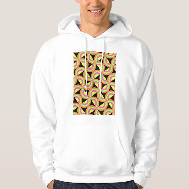 Psychedelische Quadrate Hoodie (Vorderseite)