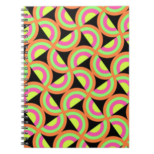 Psychedelische Quadrate Notizblock