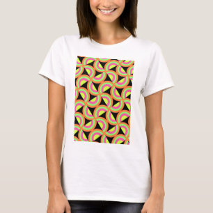 Psychedelische Quadrate T-Shirt