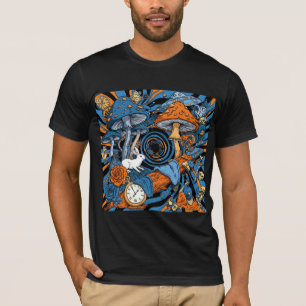Psychedelische Rabbit Hole Trip: Surreal Mushroom T-Shirt