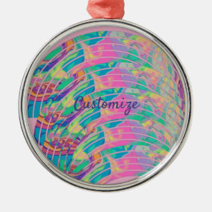 Psychedelische Rainbows Thunder_Cove Metal Ornamen Ornament Aus Metall