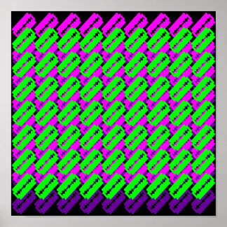 Psychedelische Rasierklingen Poster