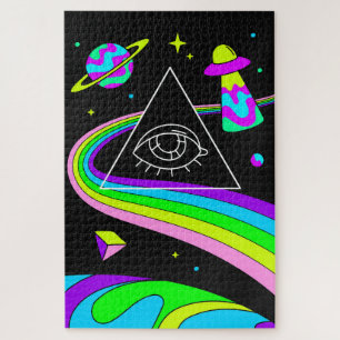Psychedelische Räume Puzzle