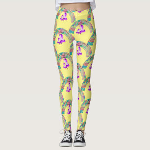 Psychedelische Regenbogen und Unicorns Thunder_Cov Leggings
