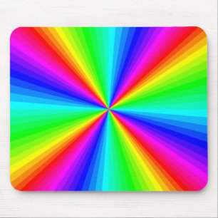 Psychedelische Regenbogenmuse Mousepad