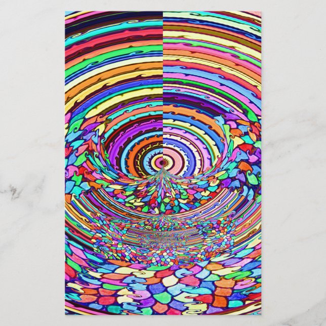 Psychedelische Reise Briefpapier (Vorderseite)