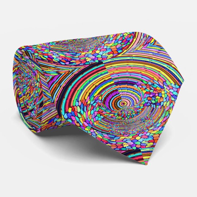 Psychedelische Reise Krawatte (Gerollt)