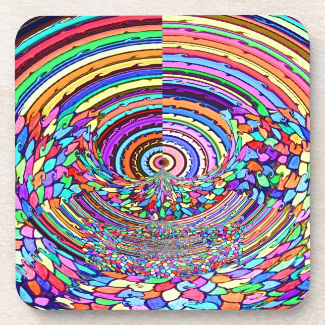 Psychedelische Reise Untersetzer (Vorderseite)