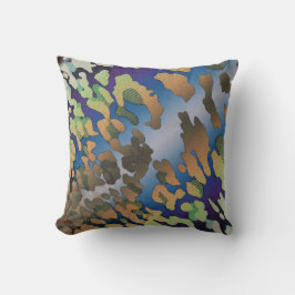 Psychedelische Rindleder-Kissen Kissen