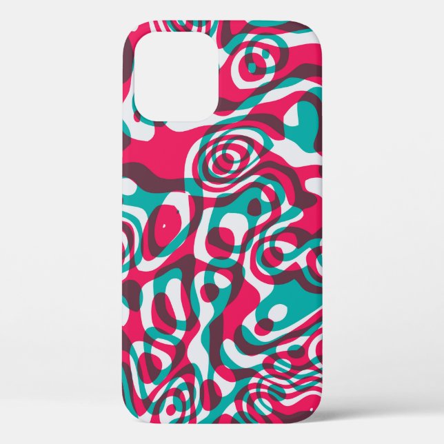 Psychedelische Säure Nahtlos Funky Hintergrund. Case-Mate iPhone Hülle (Rückseite)