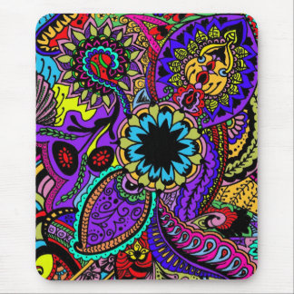 Psychedelische Schatz-Karte Mousepad