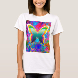 Psychedelische Schmetterlinge T-Shirt
