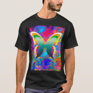 Psychedelische Schmetterlinge T-Shirt