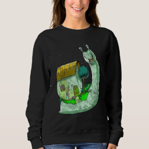 Psychedelische Schnecke Inspiriert Trippy Slug Rel Sweatshirt