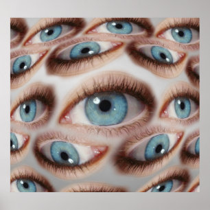 Psychedelische Sicht: Abstrakte AugenIllusion Poster