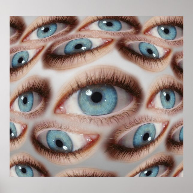 Psychedelische Sicht: Abstrakte AugenIllusion Poster (Vorne)