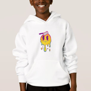 Psychedelische Smiley-Tropfen-Jungs Hoodie
