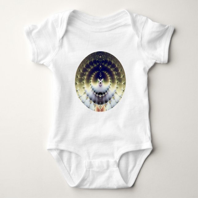 Psychedelische Sonne Baby Strampler (Vorderseite)