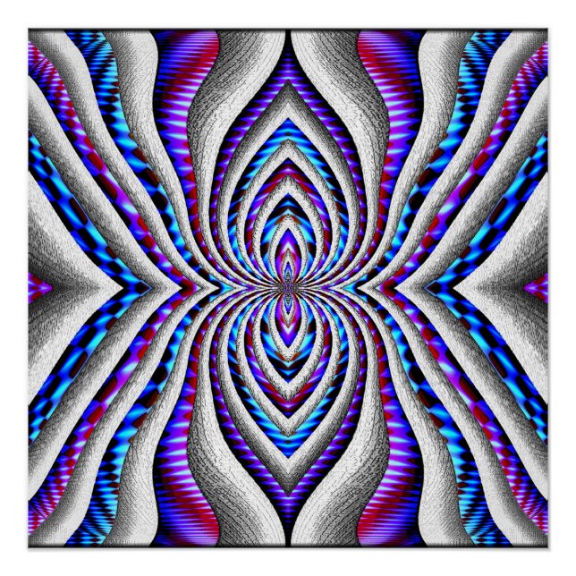 Psychedelische Spinne... Poster (Vorderseite)