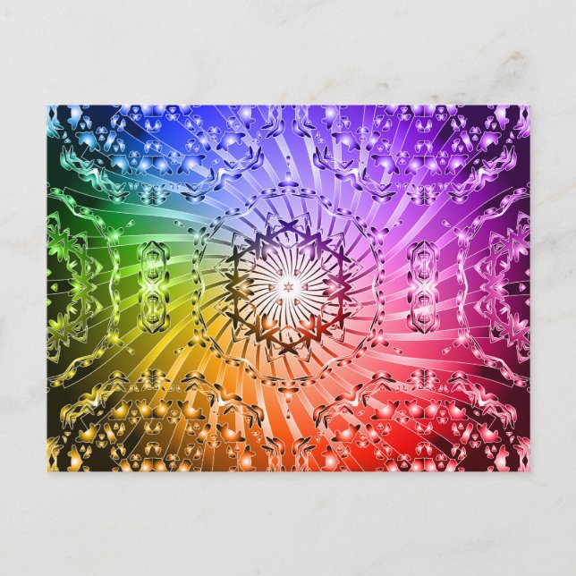 Psychedelische Spirale: Bereich Art: Postkarte (Vorderseite)
