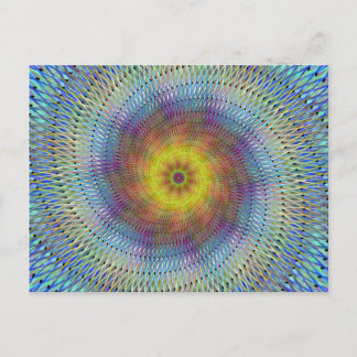 Psychedelische Spirale Postkarte