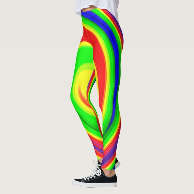 Psychedelische Spiralen Leggings (Links)