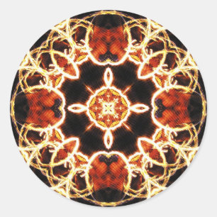 PSYCHEDELISCHE SPIRIEREN RUNDER AUFKLEBER