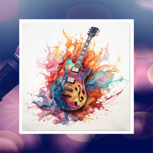 Psychedelische spritzende Gitarren Foto Kunst #1