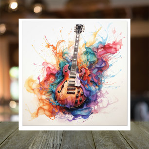 Psychedelische spritzende Gitarren Foto Kunst #14