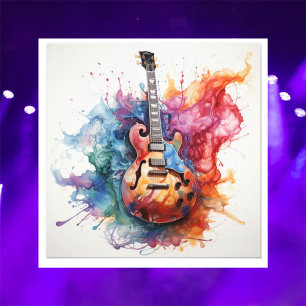 Psychedelische spritzende Gitarren Foto Kunst #3