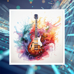 Psychedelische spritzende Gitarren Foto Kunst #5