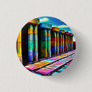 Psychedelische Steine Button