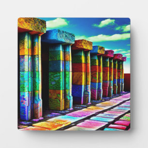 Psychedelische Steine Fotoplatte