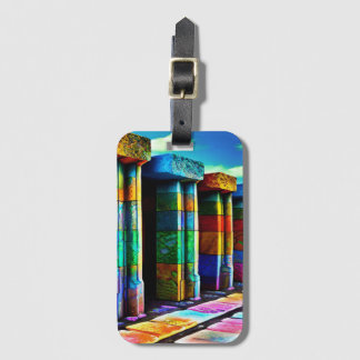 Psychedelische Steine Gepäckanhänger
