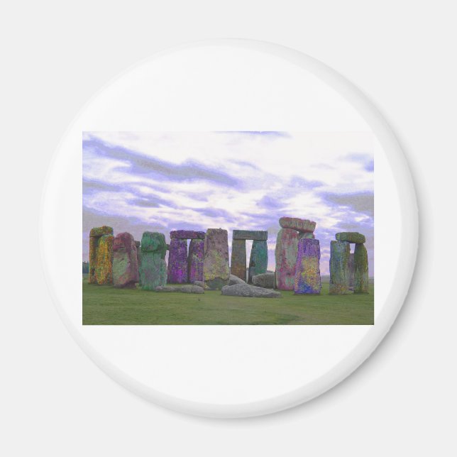 Psychedelische Steine Magnet (Vorne)