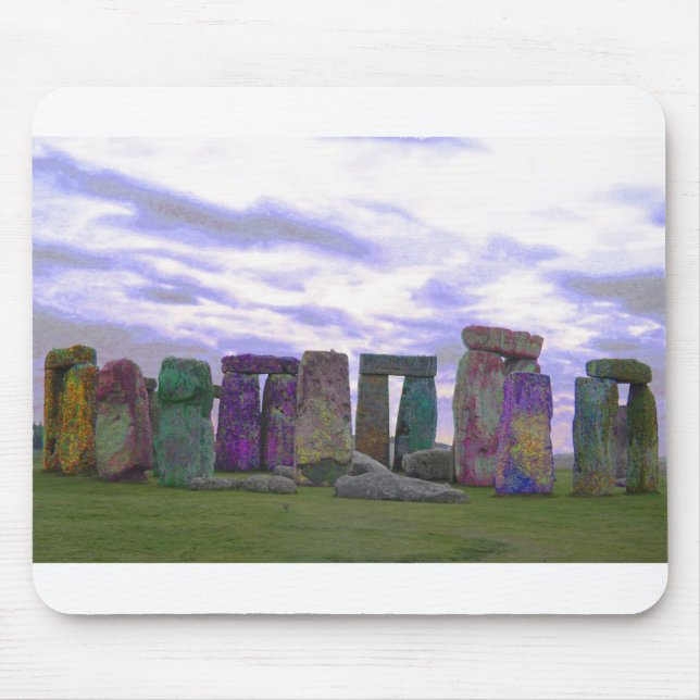 Psychedelische Steine Mousepad (Vorne)