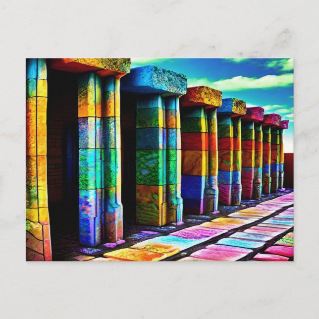 Psychedelische Steine Postkarte (Vorderseite)