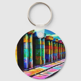 Psychedelische Steine Schlüsselanhänger