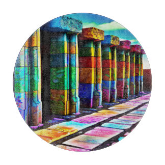 Psychedelische Steine Schneidebrett